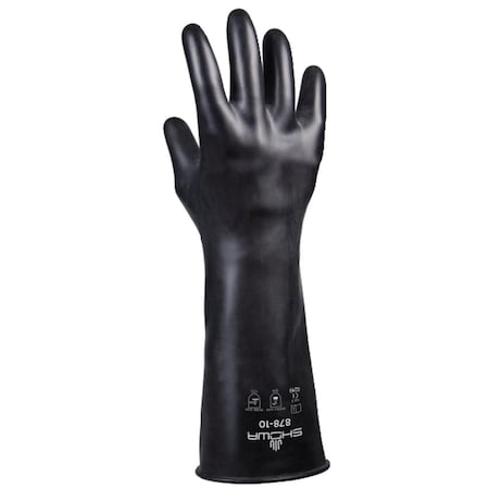 Best Glove Dispose Istant Unsupported Butyl Rubber Smooth 14 in. - 25 mil Gloves Size 10 845-878-10
